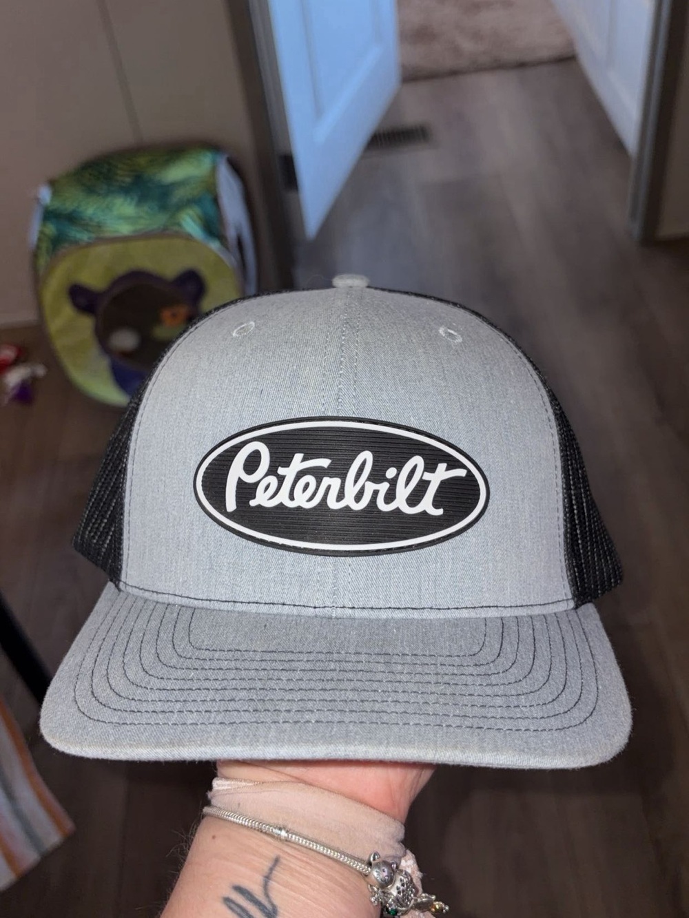 Richardson : Peterbilt Grey and Black Trucker Hat: new with out tags
